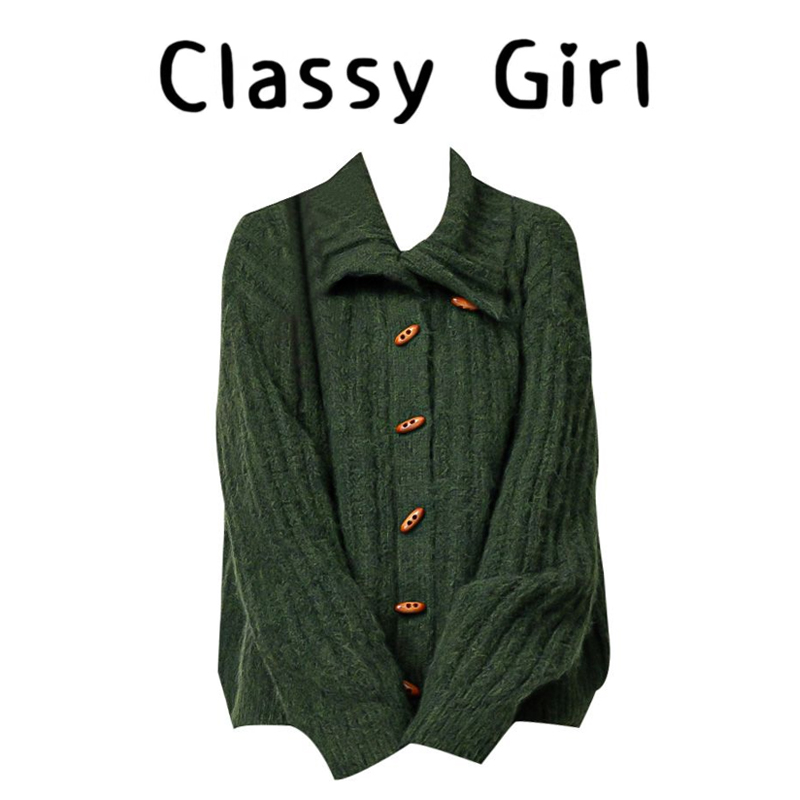 秋冬显瘦气质保暖加厚针织毛衣