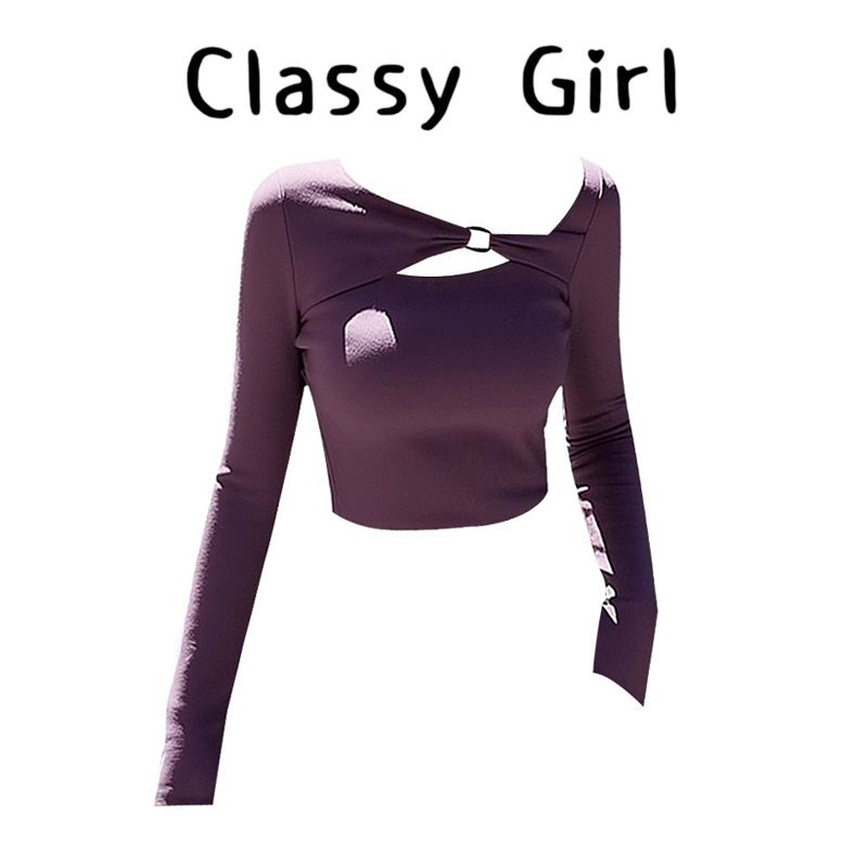 秋冬韩系巨好看设计感T恤上衣