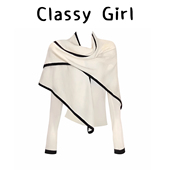 三角披肩设计感长袖 针织衫 女独特漂亮早秋上衣轻熟简约风