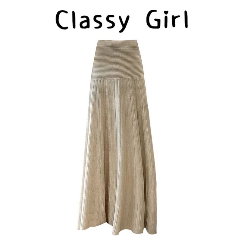 奶fufu毛线针织百褶半身裙女秋冬设计感软糯垂坠感a字大摆伞裙,女装/女士精品,大码半身裙,淘宝优惠券,粉丝福利购,淘宝优惠卷