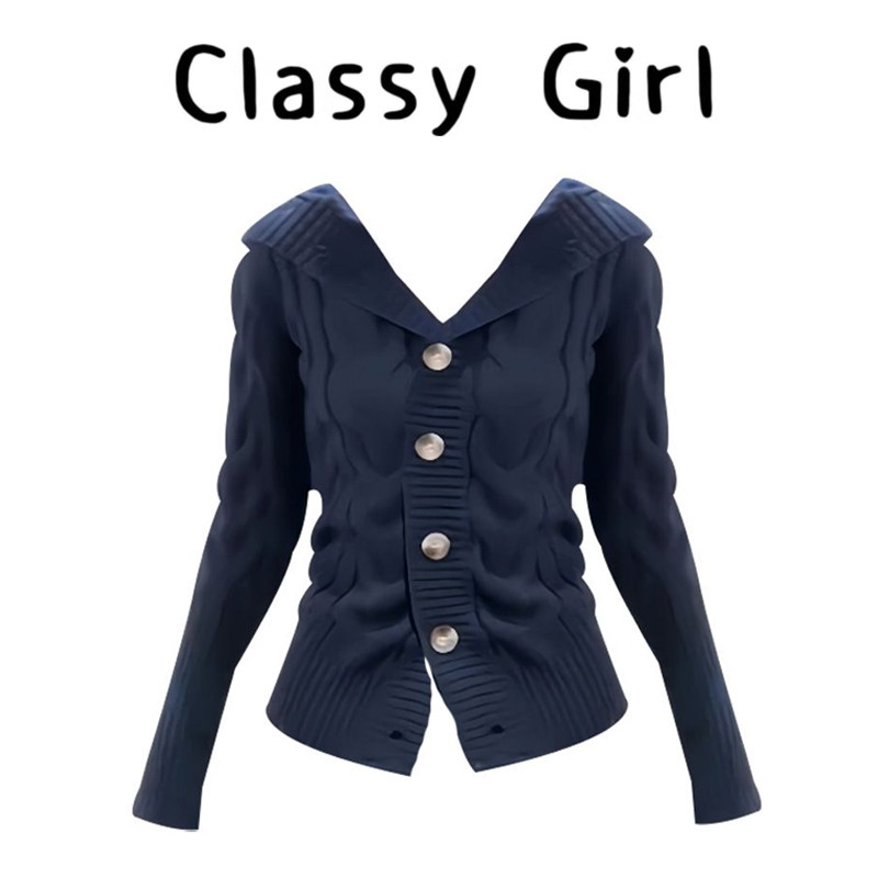 秋冬韩系巨好看修身内搭毛衣外套