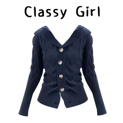 秋冬韩系巨好看修身内搭毛衣外套