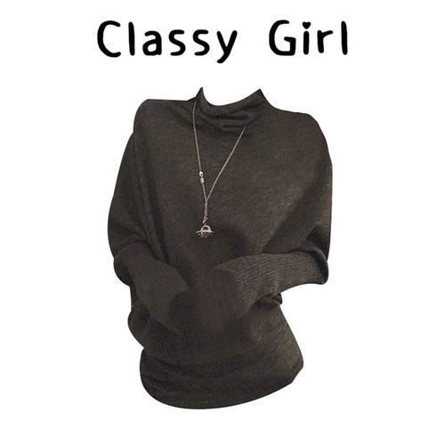 秋冬不规则设计感针织毛衣上衣