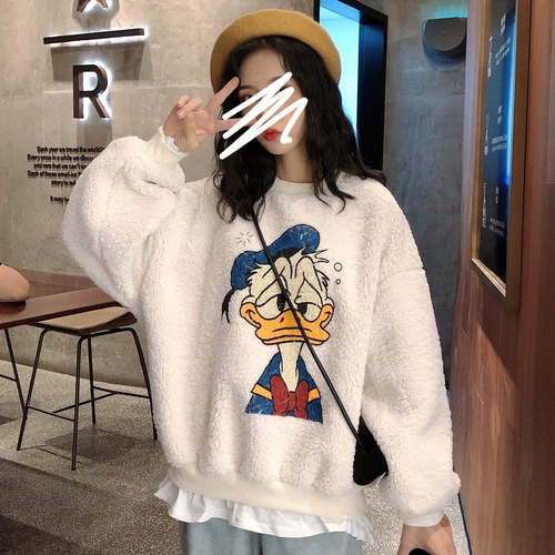 Утепленный комплект, толстовка, брендовый шарф, куртка, в корейском стиле
