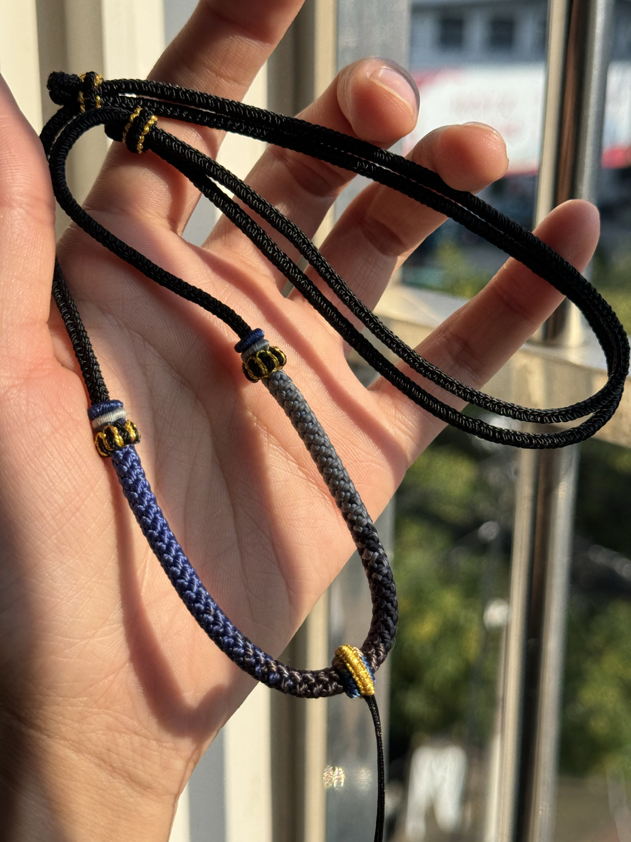 男款绳子黄金玉翡翠吊坠挂绳男女绳