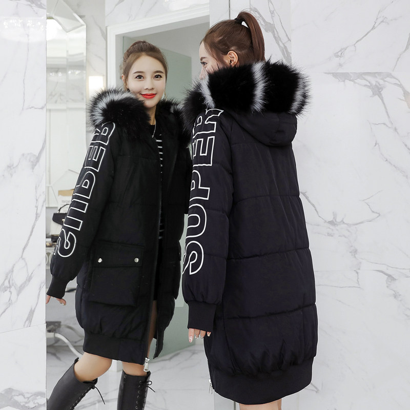 羽绒棉服女中长款韩版大毛领棉衣2019新款宽松面包服过膝学生棉袄在类目 女装/女士精品, 棉衣/棉服中 - 来自Buy2taobao.com提供专业的淘宝代购服务