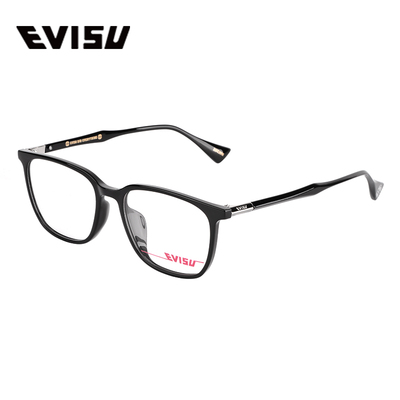 EVISU百搭黑框TR小脸适戴