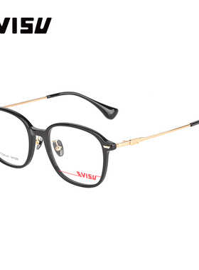 EVISU惠美寿时尚潮流钛金属方圆框可配蓝光镜片9051
