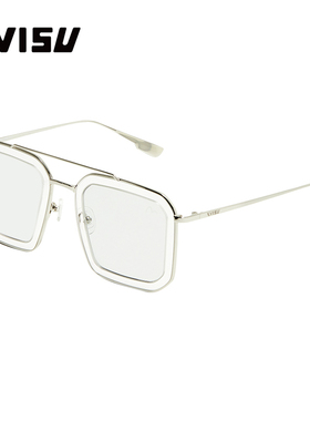 EVISU眼镜惠美寿潮牌街拍网红男女金属透明墨镜原宿风2057