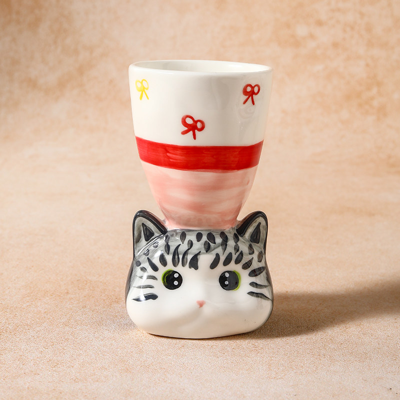 PKUK纯手工系列创意小猫喵咪马克杯陶瓷手捏杯咖啡杯个性创意礼物,餐饮具,马克杯,淘宝优惠券,粉丝福利购,淘宝优惠卷