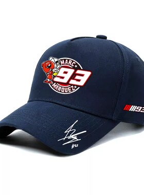 moto.gp马克马奎斯93号签名摩托车帽子户外骑行运动棒球帽赛车帽