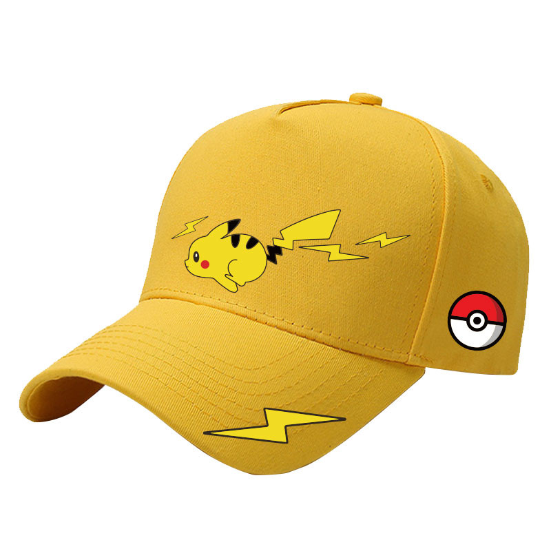 宝精灵可梦皮卡丘神奇宝贝动漫周边二次元户外棒球帽男遮阳鸭舌帽