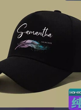 棒球帽Samantha潮时尚新款帽子男韩版可调节遮阳防晒洋气鸭舌帽子