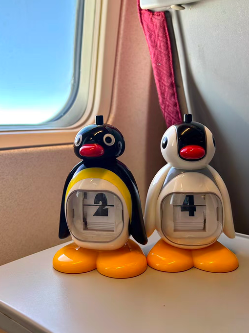 原创自制昭和复古企鹅万年历家居桌面摆件装饰生日礼物情侣日历