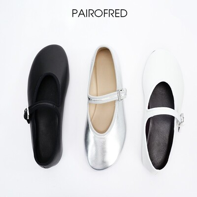 一双小红鞋超软row风玛丽珍鞋女奶奶鞋平底芭蕾鞋浅口小香风单鞋