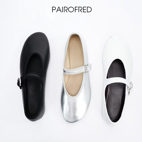 一双小红鞋超软row风玛丽珍鞋女奶奶鞋平底芭蕾鞋浅口小香风单鞋