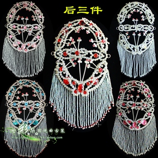 戏曲木钻头面头饰顶花蝴蝶串正凤耳挖子偏凤七星泡子宝石花后三件