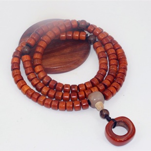 正品西藏做旧老牦牛骨项链108颗佛珠念珠男款项链把件高档配饰品