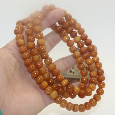 西藏真品牦牛骨项链手链串配珠