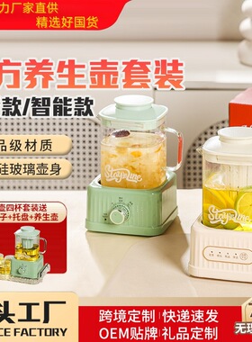 迷你款炖煮一体养生壶智能玻璃小型恒温壶多功能家用煮茶养生壶