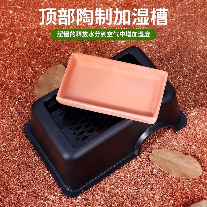 爬宠躲避豹纹肥瘤尾守宫蛇饲养箱造景辅助蜕皮加湿躲避屋爬虫用品