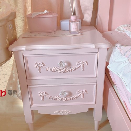 法式床头柜斗柜多巴胺收纳储物柜