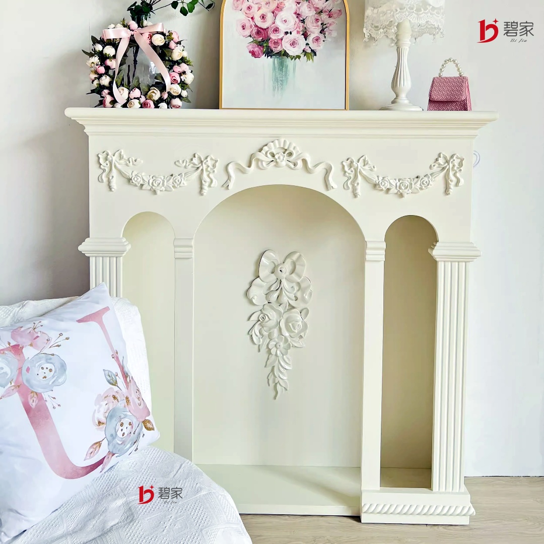法式雕花壁炉壁炉装饰柜玄关桌架