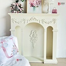 法式 饰柜玄关桌复古壁炉架置物架婚礼摄影道具 罗马印象雕花壁炉装