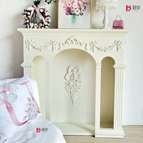 法式雕花壁炉壁炉装饰柜玄关桌架