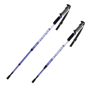 钓鱼熊户外儿童登山杖手杖超轻伸缩防滑拐棍无碳素多功能爬山装备