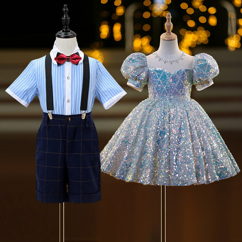 六一儿童演出服中小学生合唱礼服