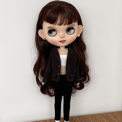 小布blythe娃娃衣服 西装套装ob24 ob27 licca azone芭可丽佳娃衣