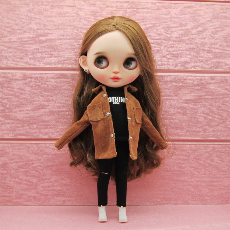 blythe小布娃衣ob24 ob27芭可比儿 azone licca带兜衬衣 手作娃衣
