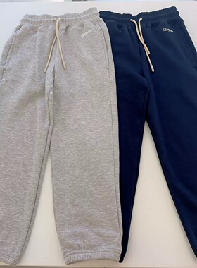 Choice.Girl 女童25秋冬新款简约休闲舒适双色加绒运动裤