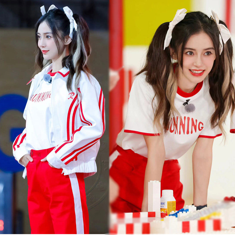 奔跑吧同款班服运动套装2026新款女春秋季初中生运动会开幕式服装