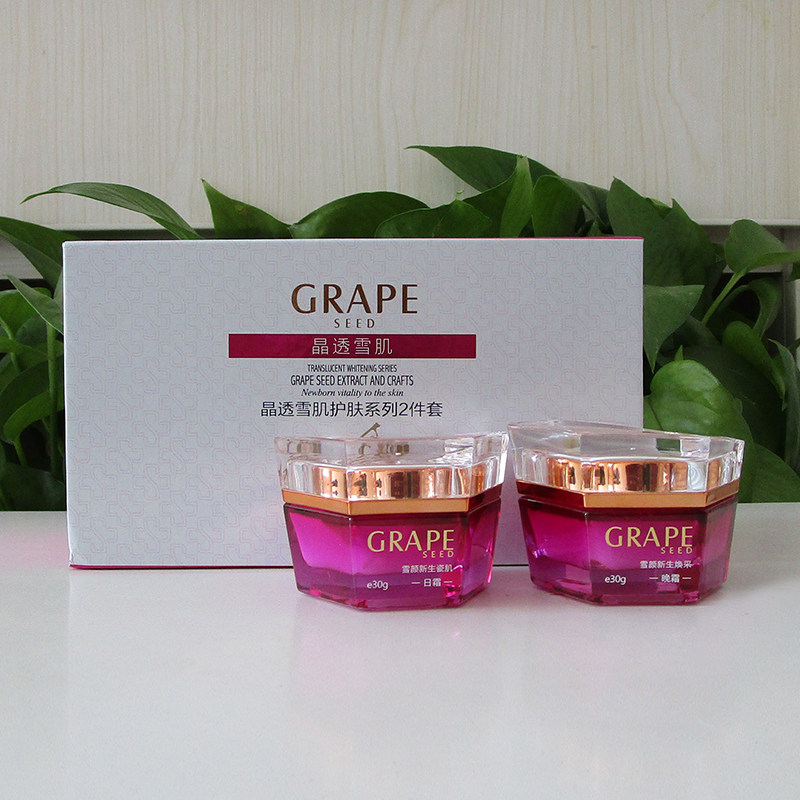 正品沁如春化妆品晶透雪肌护肤系列两件套沁如春日霜+晚霜