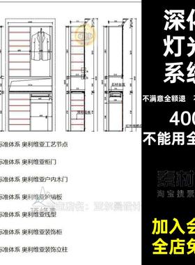 高定整木定制资料产品图连接制图产品体系M77高定整木定制标准