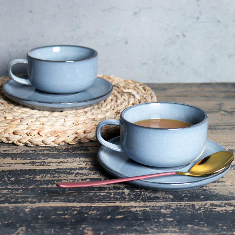 下午茶餐具ins风微瑕咖啡杯碟