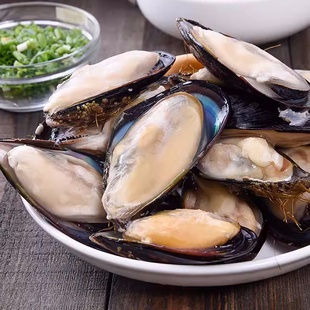 湛江蓝口贝冰冻水产10斤件鲜活速冻淡菜烧烤食材福建包邮