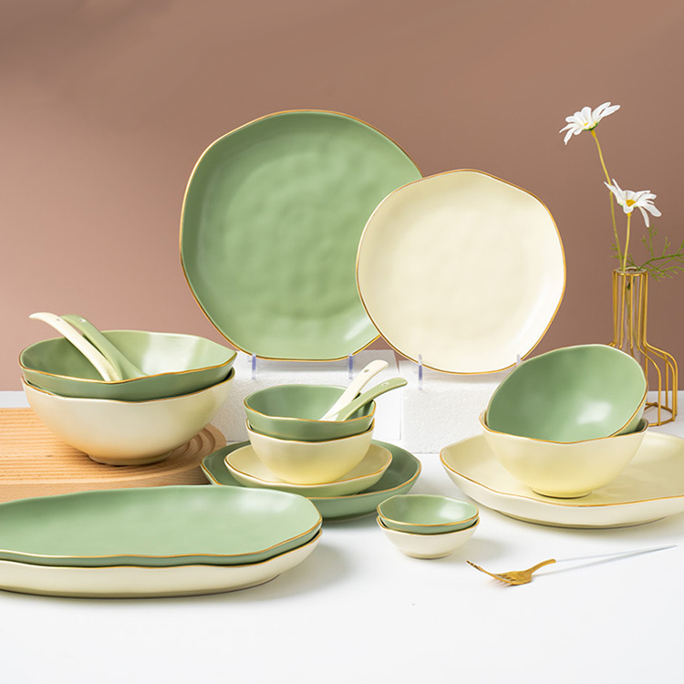 碗碟陶瓷莫兰迪网红ins餐具套装