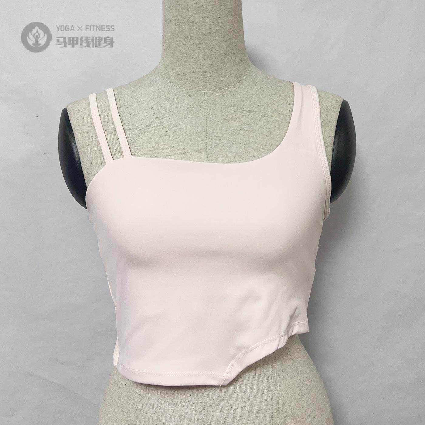 吊带小背心纯色健身显瘦防震运动内衣短款文胸高支撑带胸垫跑步