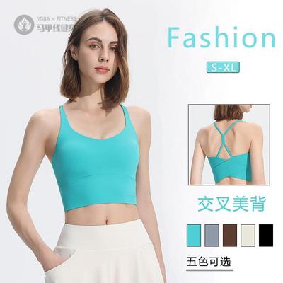 一体式运动内衣女防震跑步瑜伽