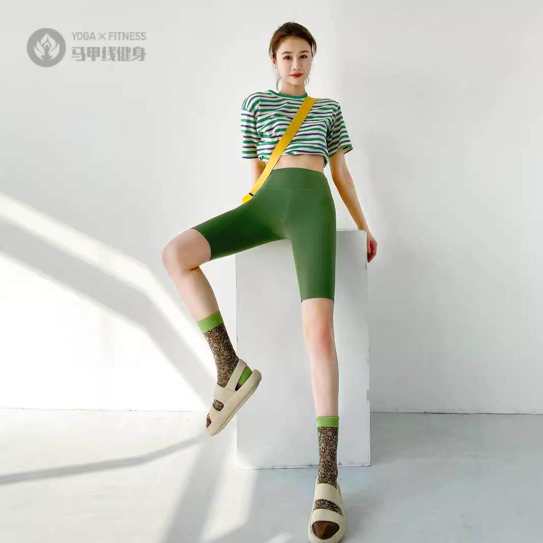 jaroflove夏季棉条纹短袖透气短款露腰恤搭配裤子显瘦上衣