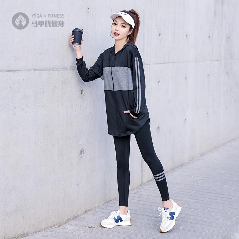 春季新款瑜伽服女套装|健身房