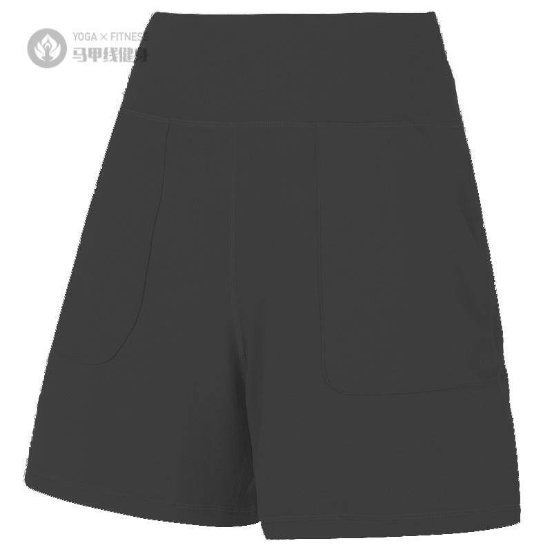 高腰收腹瑜伽三分裤休闲跑步训练热裤夏薄款宽松运动短裤