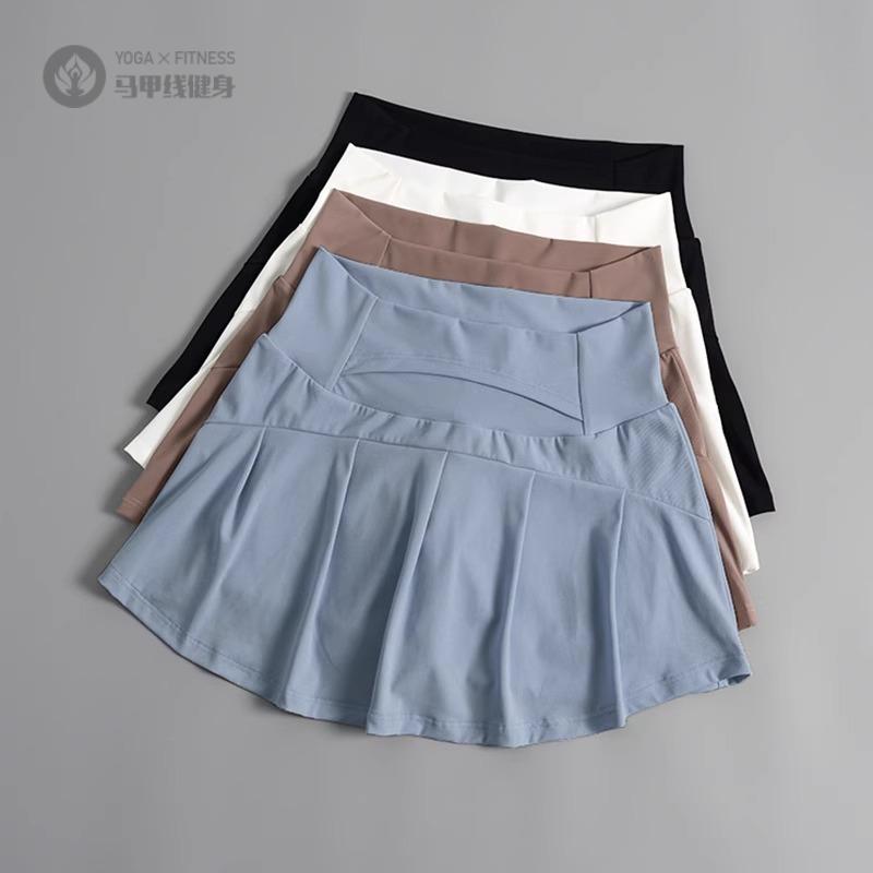 夏季运动短裤女防走光瑜伽裙