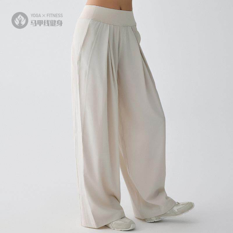 宽松直筒运动长裤阔腿瑜伽透气户外休闲跑步工装裤薄款夏