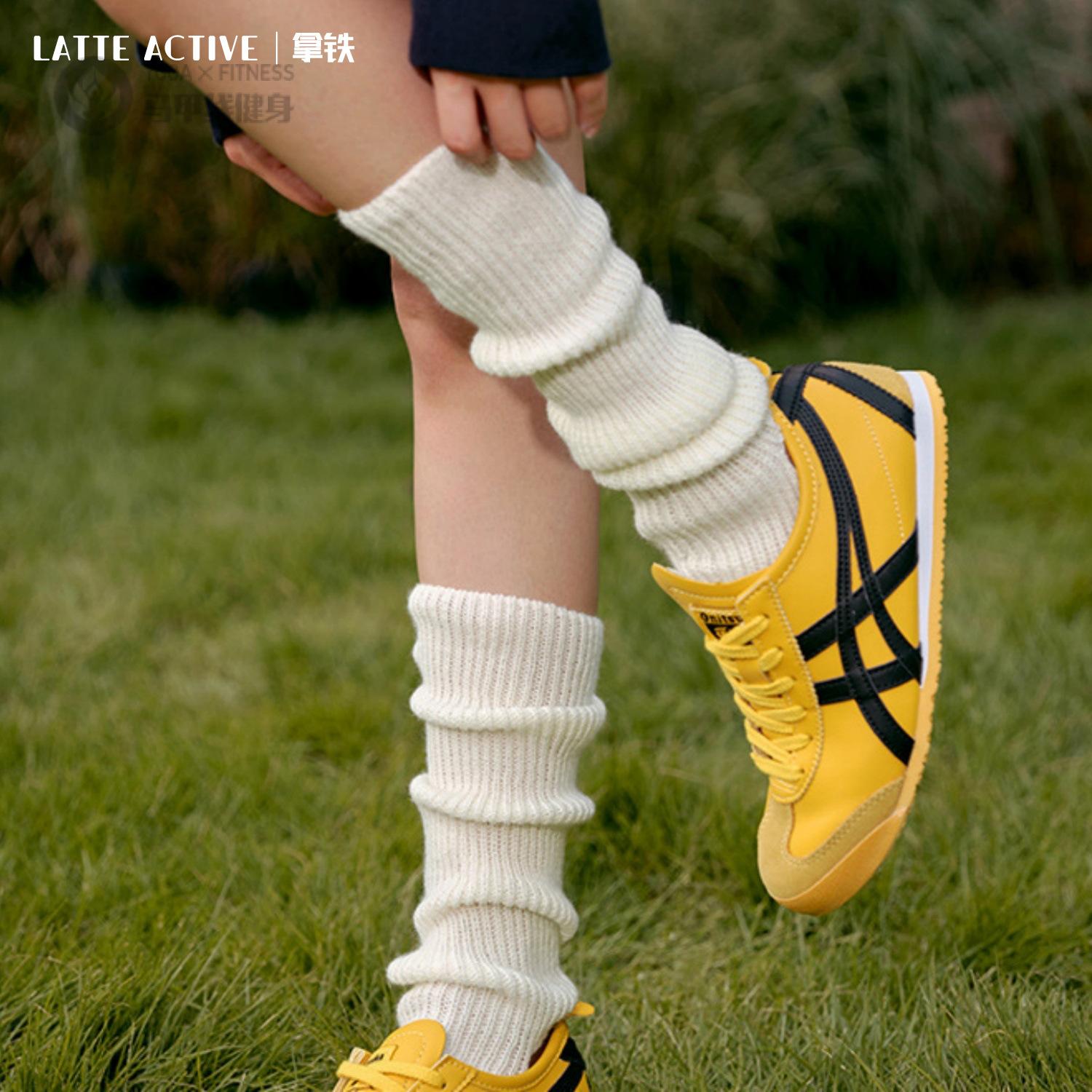 堆堆袜女长筒针织袜套运动小腿袜