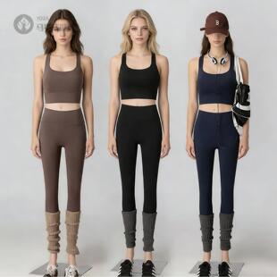 运动内衣女交叉瑜背可外穿普拉提训练服瑜伽服文胸套装女