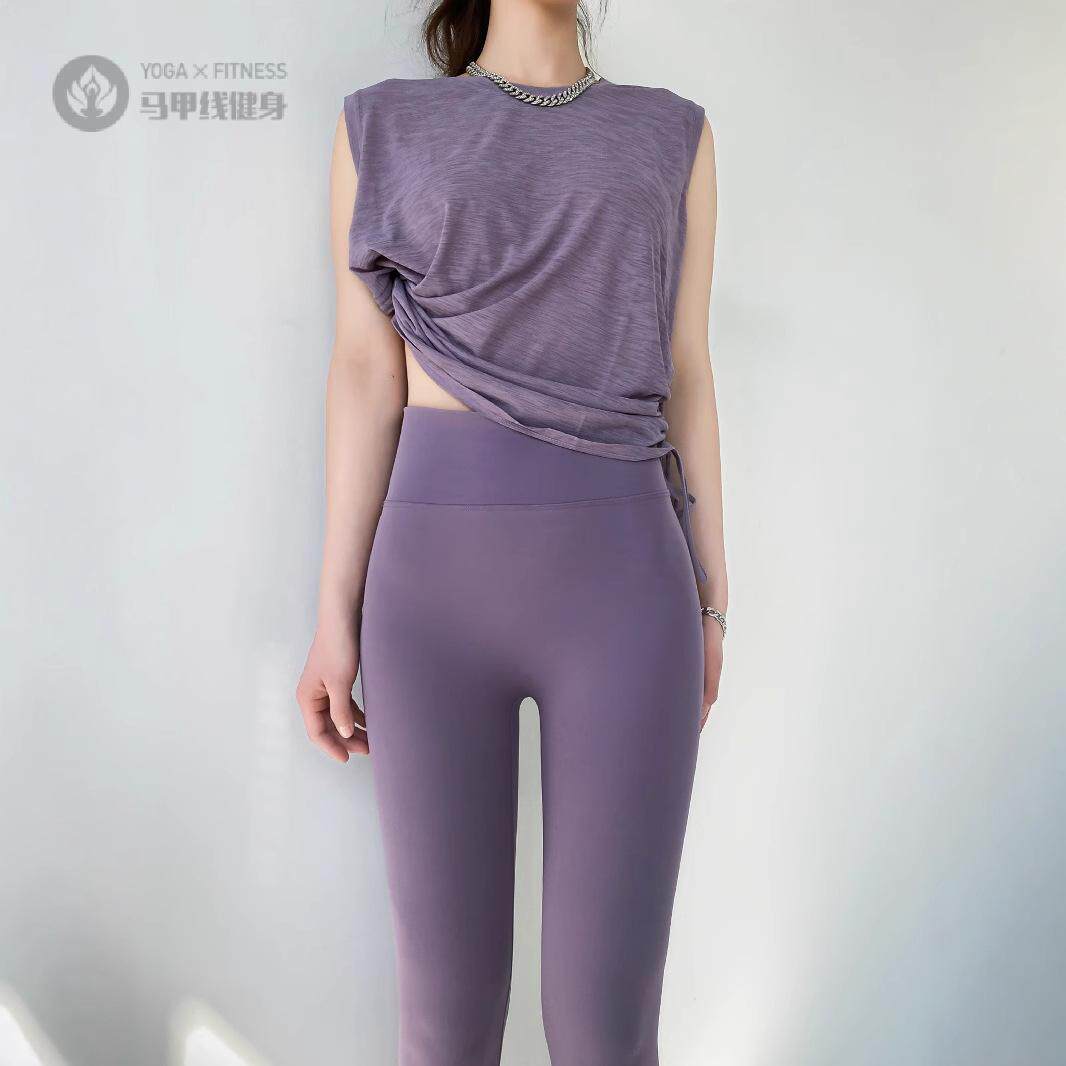 727夏季高腰瑜伽裤收腹提臀外穿打底裤弹力紧身裤子透气裤